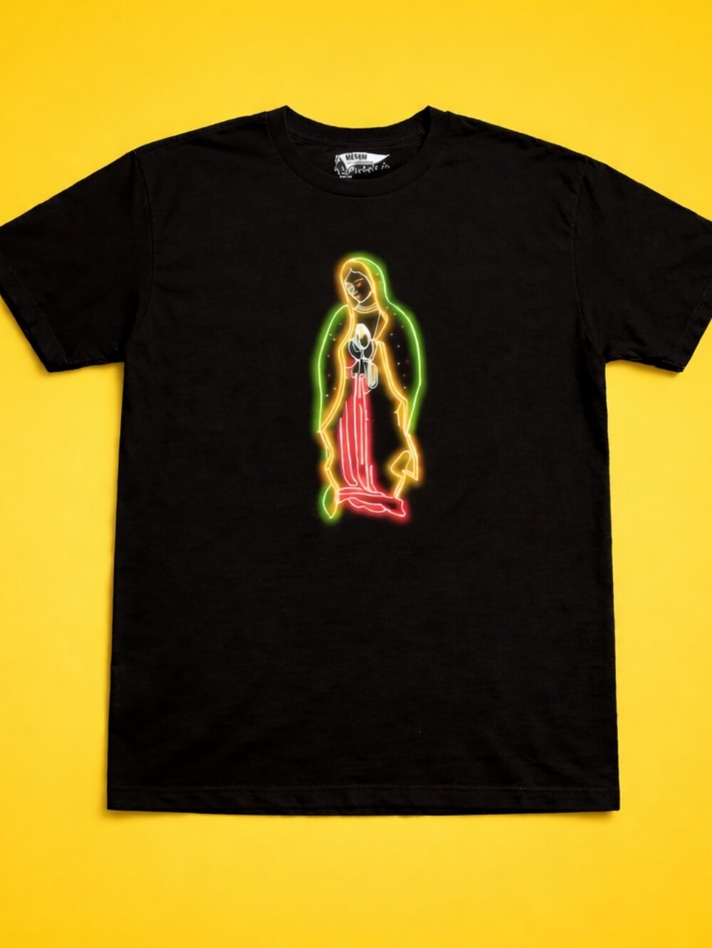 Neon Lady of Guadalupe By Pistols In Paradise Underground Streetwear